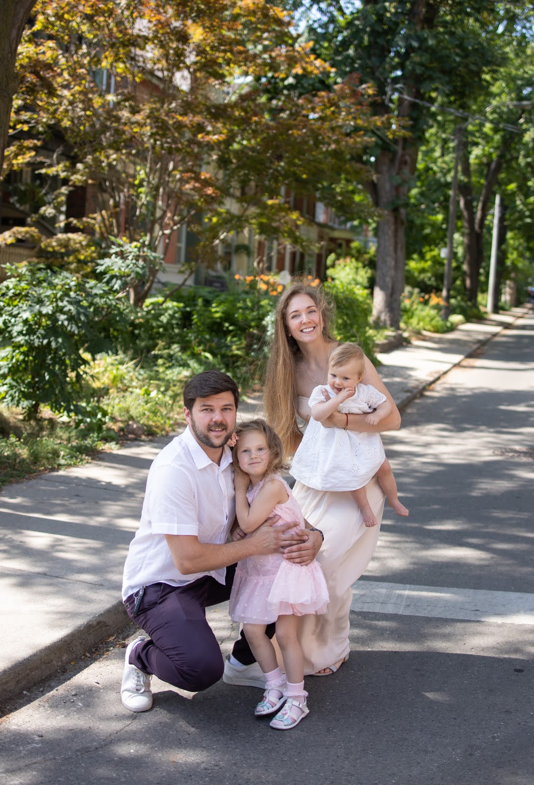 Anna Molchanova with her family.